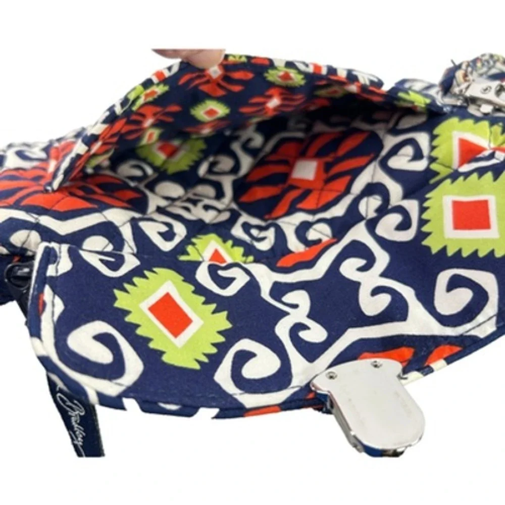 Vera Bradley‎ Sun Valley PUSHLOCK WRISTLET Wallet Womens Zip Top Retired